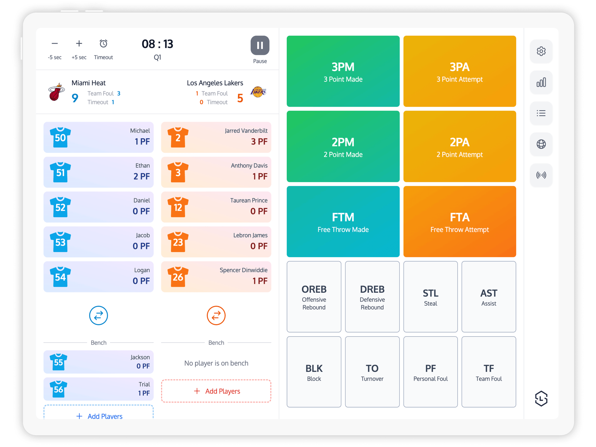 ScoreLab - Basketball Analytics and League Management